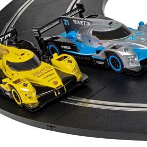 Scalextric Ginetta Racers 1:32 Analog Slot Car Race Track Set C1412T Yellow, Silver & Blue