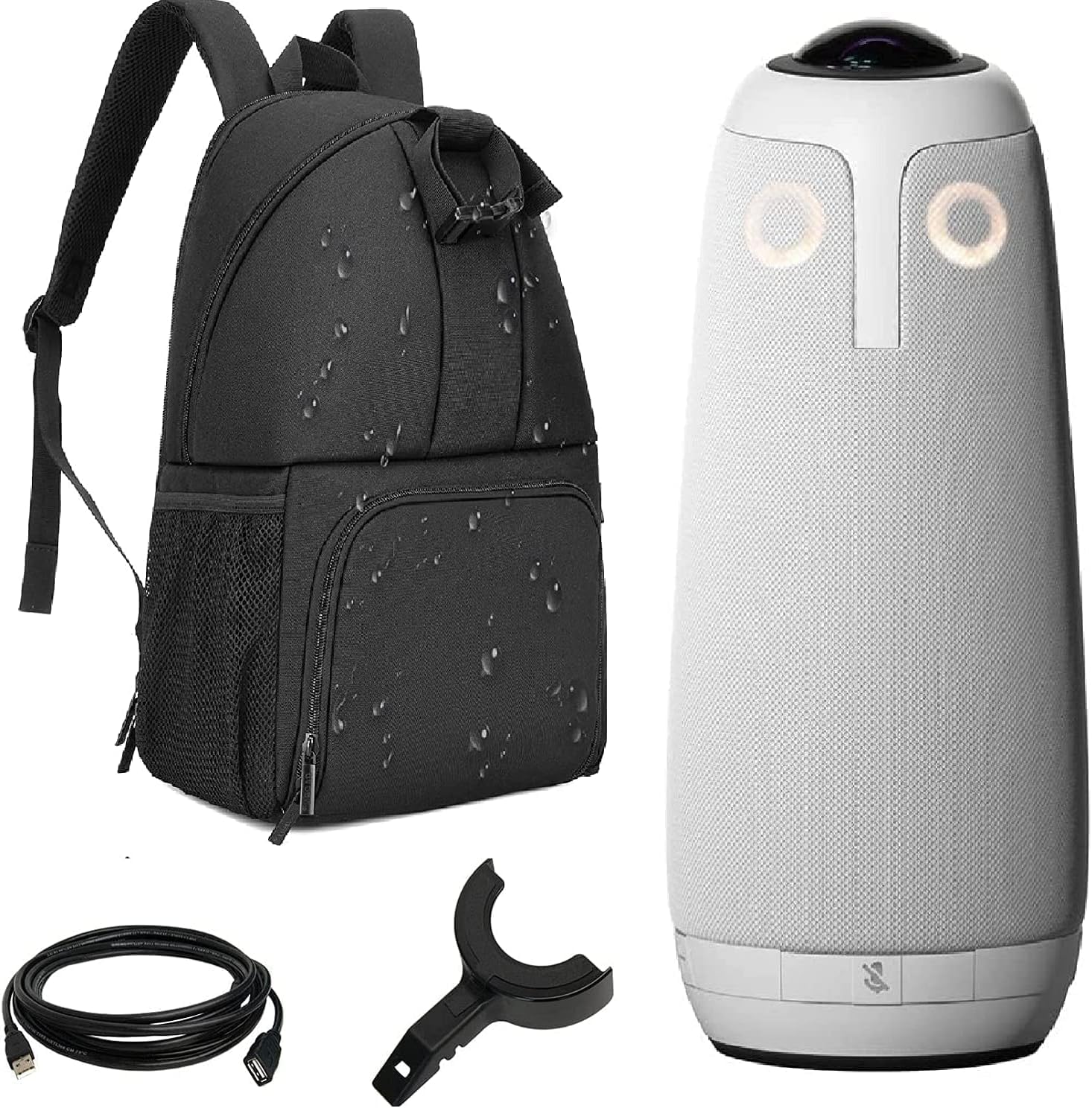 Owl Labs Meeting Owl Pro Premium Pack - 360 Degree, 1080p Smart Video Conference Camera, Microphone, and Speaker (Includes Accessories and Warranty)