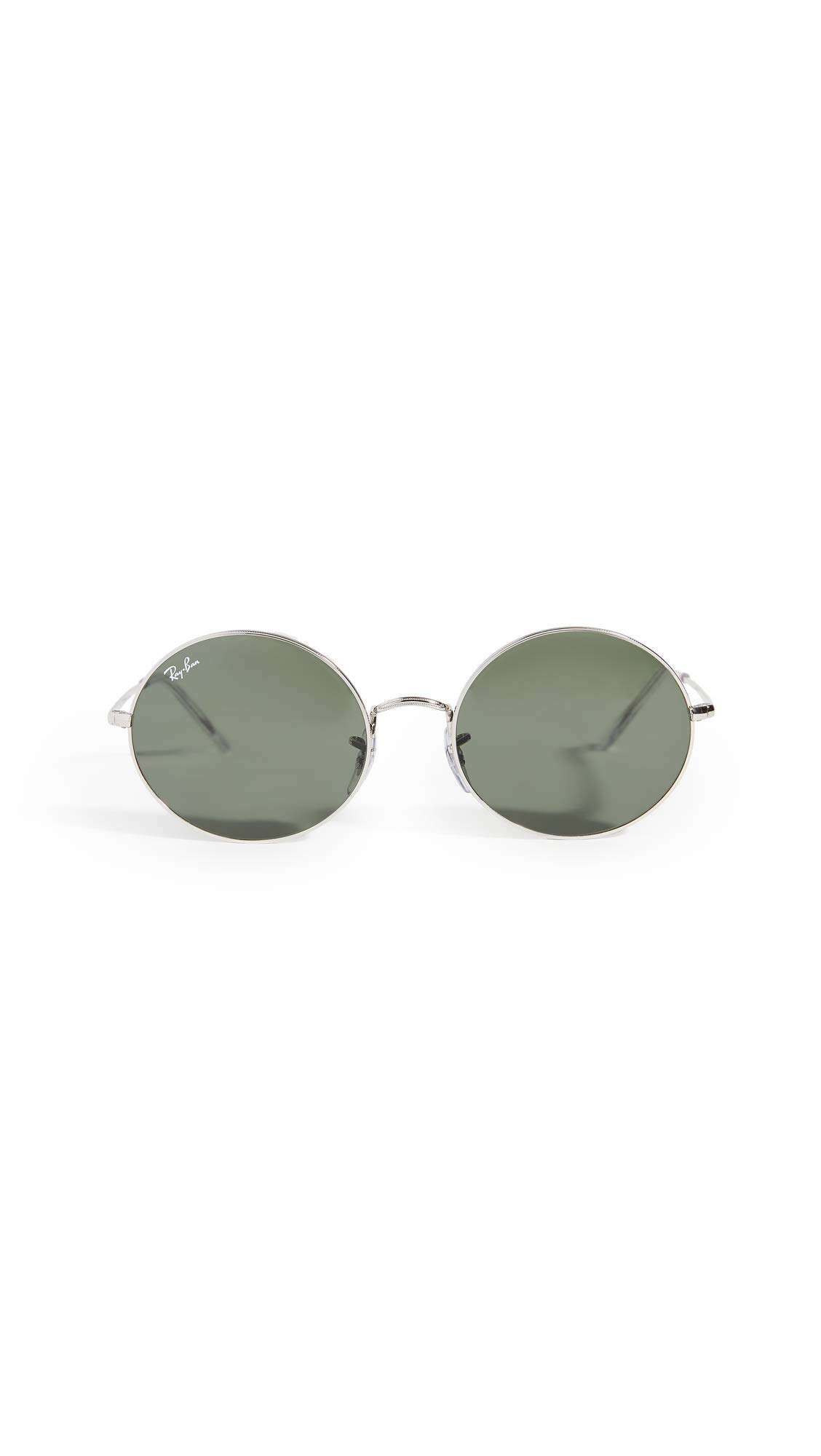 Ray-Ban Rb1970 Oval Sunglasses, Silver/G-15 Green, 54 mm