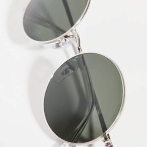 Ray-Ban Rb1970 Oval Sunglasses, Silver/G-15 Green, 54 mm