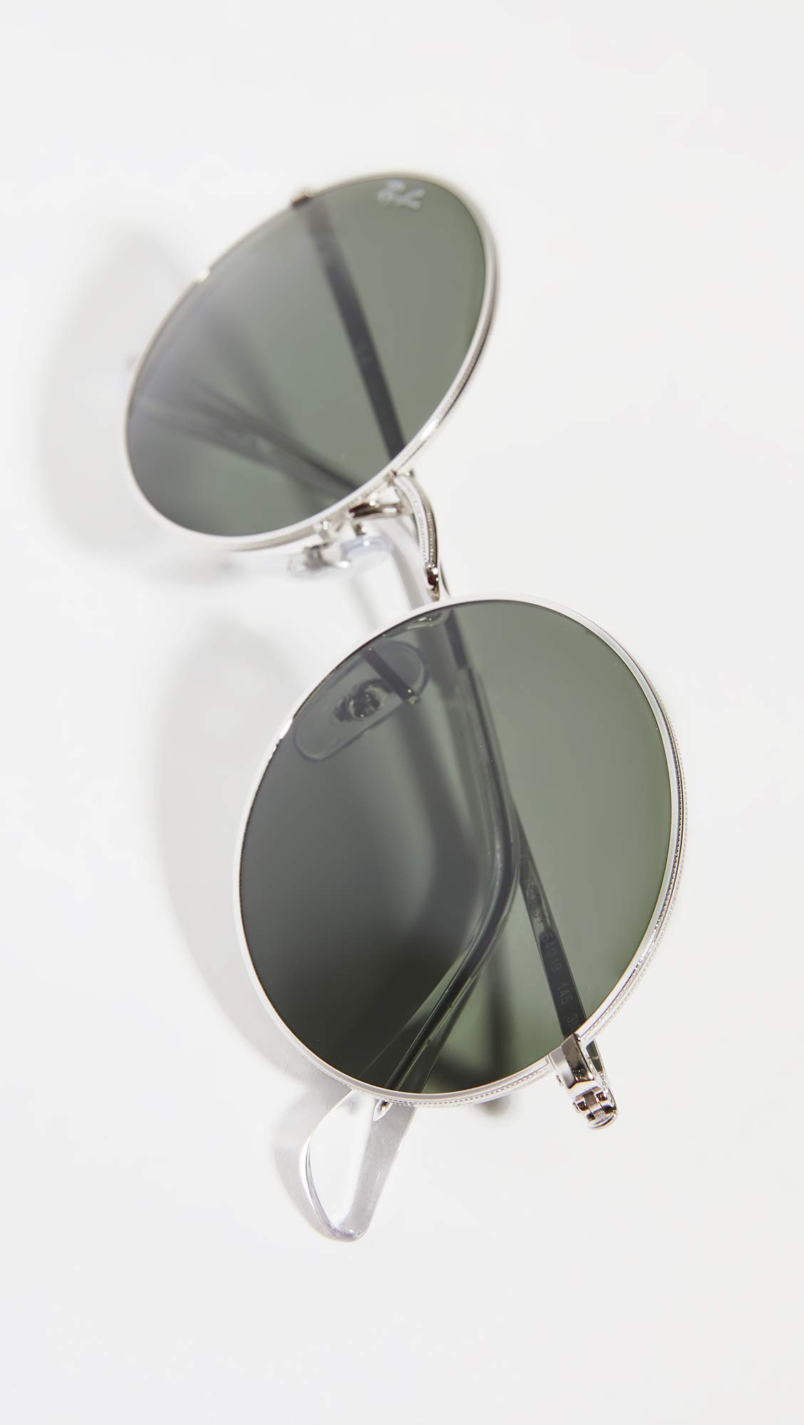 Ray-Ban Rb1970 Oval Sunglasses, Silver/G-15 Green, 54 mm