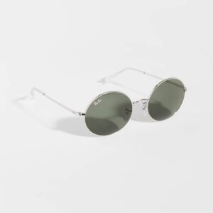 Ray-Ban Rb1970 Oval Sunglasses, Silver/G-15 Green, 54 mm