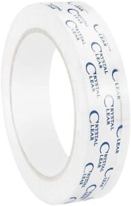 u-line 4-3/4" x 2,592" (72 yds) crystal clear transparent tape, fits 3" core (sg_b015t91uua_us)