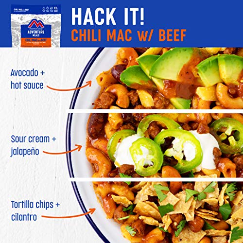 Mountain House Chili Mac with Beef | Freeze Dried Backpacking & Camping Food | 2-Servings