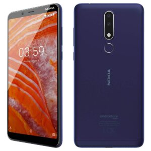 Nokia 3.1 Plus 4G LTE Dual Sim Factory Unlocked 32GB 3GB RAM (LTE USA At&T Metro PCS Tmobile Latin Caribbean) Android 9 Octa Core (Blue)