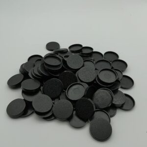 Lot of 100 25mm Round Bases for Warhammer 40k & AoS Games Workshop Wargame Bitz