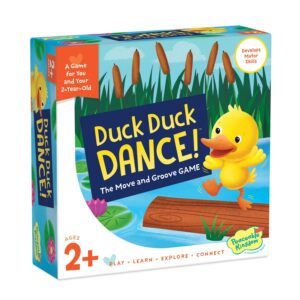 peaceable kingdom games for parents & their 2-year-olds: duck duck dance - toddler & preschool board game of moving your body & following directions