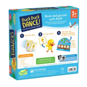 Peaceable Kingdom Games for Parents & Their 2-Year-olds: Duck Duck Dance - Toddler & Preschool Board Game of Moving Your Body & Following Directions