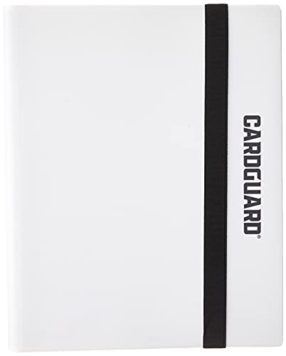 CardGuard Trading Card Pro-Folio, 9-Pocket Side-Loading Pages, Holds 360 Cards, White