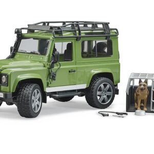 Bruder 02587 Land Rover Defender w/Forester and Dog