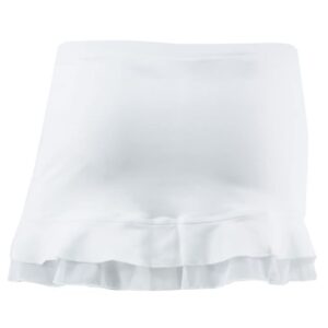 SOFIBELLA UV Colors Ruffle 11in Girls Tennis Skirt - White/L