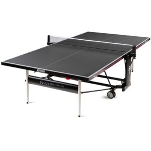 Butterfly Timo Boll Crossline Outdoor Ping Pong Table | 3-Year Warranty | Made in Germany | Outdoor Table Tennis Table | Adjustable Ping Pong Net Set, Grey