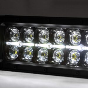 Rough Country 50" Black Series Dual Row CREE LED Light Bar | White DRL - 70950BD