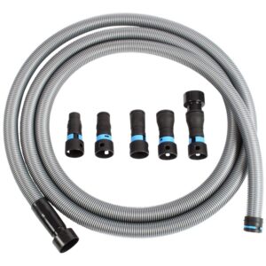 cen-tec systems 94720 quick click 20 ft. hose for home and shop vacuums with expanded multi-brand power tool adapter set for dust collection