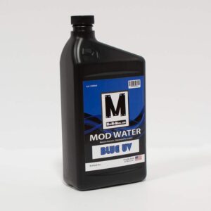 modmymods modwater pc coolant- blue uv â€“ 1 liter (mod-0279)