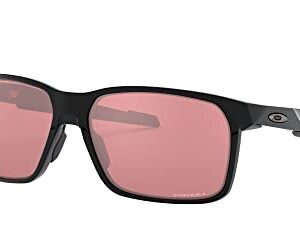 Oakley Men's OO9460 Portal X Rectangular Sunglasses, Polished Black/Prizm Dark Golf, 59 mm