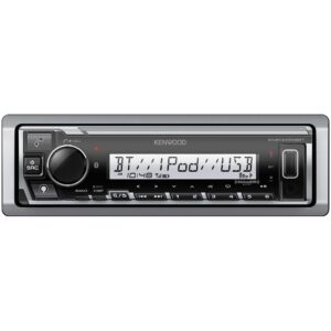 kenwood kmr-m328bt marine digital media receiver with alexa and built in bluetooth (does not play cd's)