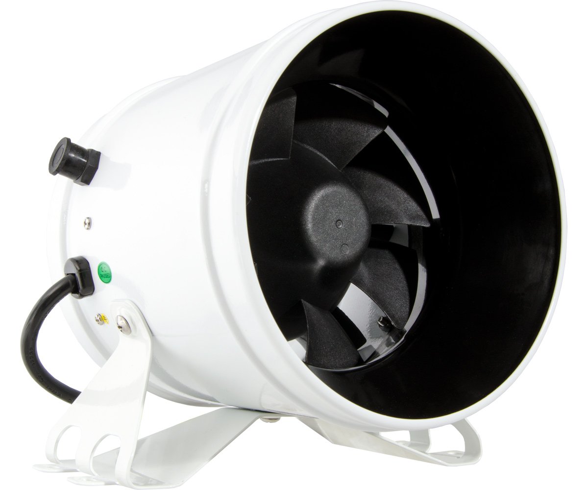 6" Inline Jetfan with Speed Control, 350 CFM.