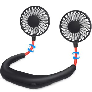 sz-jiahaiyu neck fan portable face fan personal usb hands-free mini wearable sports handheld cooling small new fans around your neck for travel office room household outdoor, 300*190