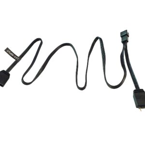 Phanteks 3 Pin Digital RGB LED (PH-CB-DRGB3P_MB) 600mm Extension Adapter Cable for Motherboard - Black