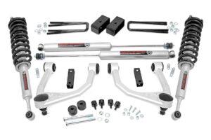 rough country 3.5" lift kit w/n3 struts for 2007-2021 toyota tundra - 76831