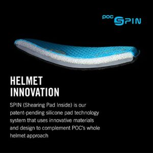 POC, Ventral Air Spin NFC Bike Helmet for Road Cycling, Uranium Black/Hydrogen White, Large