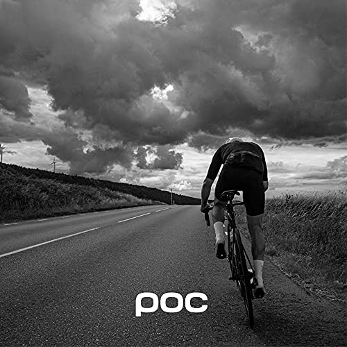 POC, Ventral Air Spin NFC Bike Helmet for Road Cycling, Uranium Black/Hydrogen White, Large