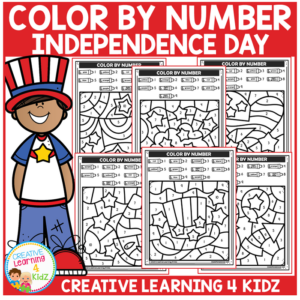 color by number independence day - july 4th