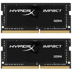 hyperx impact 64gb 2933mhz ddr4 cl17 sodimm (kit of 2) laptop memory hx429s17ibk2/64