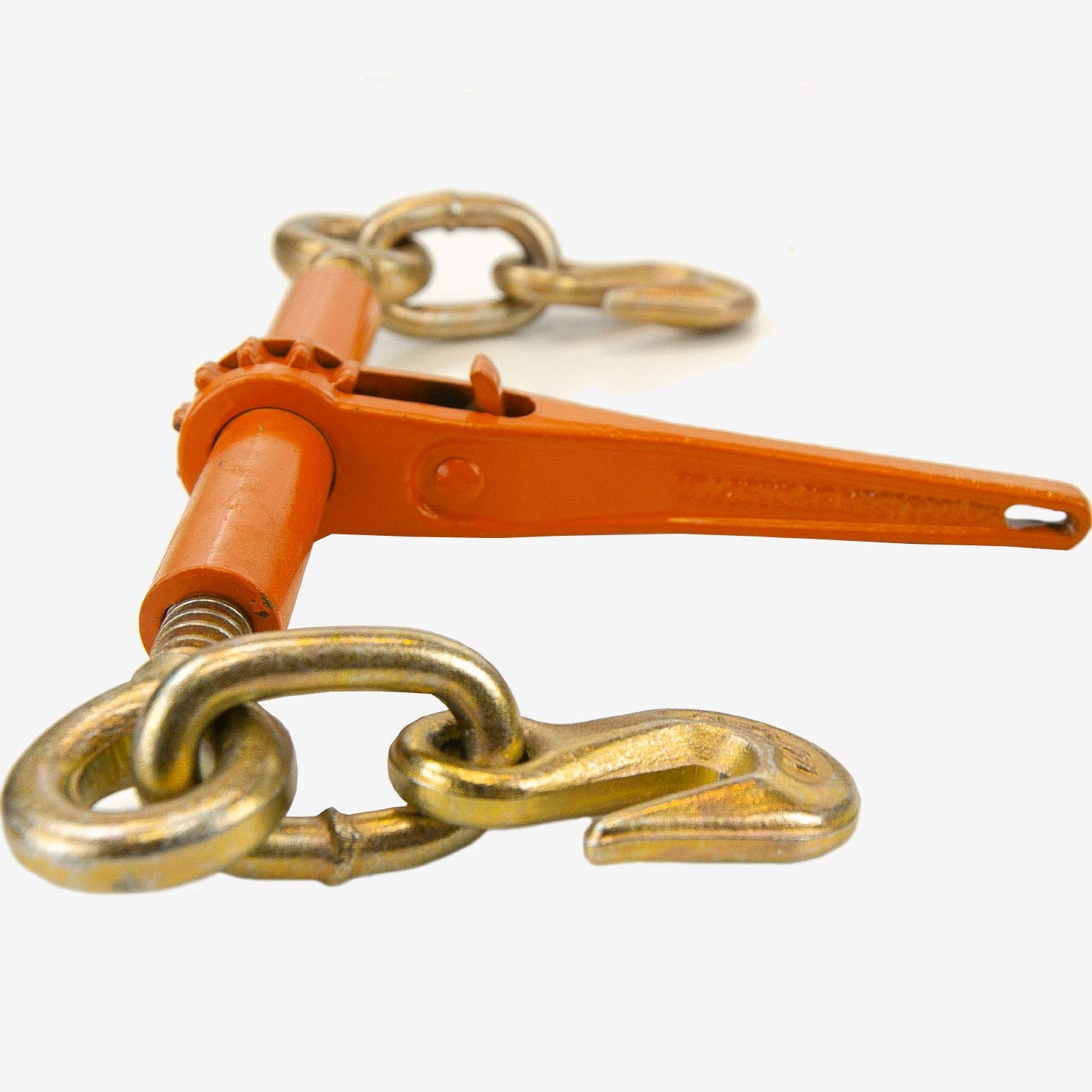 VULCAN Load Binder with 2 Grab Hooks - Ratchet Style - 2,600 Pound Safe Working Load (Works with 1/4 or 5/16 Inch Grade 43 Chain)