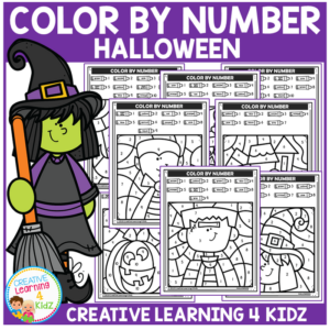color by number halloween