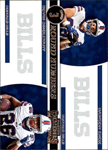 2019 NFL Contenders Round Numbers #16 Dawson Knox/Devin Singletary Buffalo Bills RC Rookie Official Panini Football Trading Card