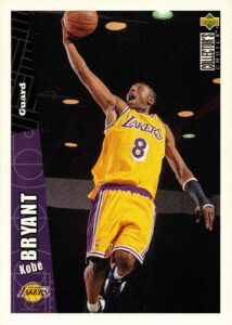 1996-97 upper deck collector's choice lakers team basketball #la2 kobe bryant rookie card