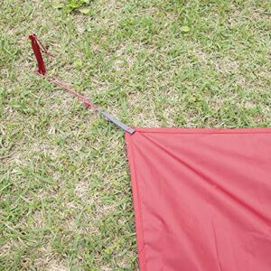 MSR Universal 6-Person Tent Footprint Tarp, Large - 117 x 97 Inches, Red