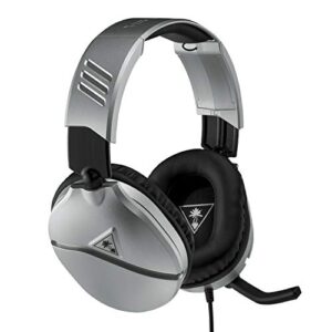turtle beach recon 70 silver gaming headset - ps4, ps5, nintendo switch, xbox one & pc