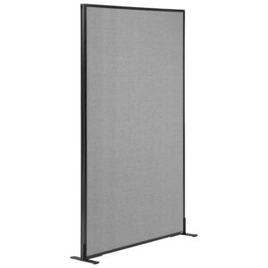 global industrial 36-1/4"w x 72" h freestanding office partition panel, gray