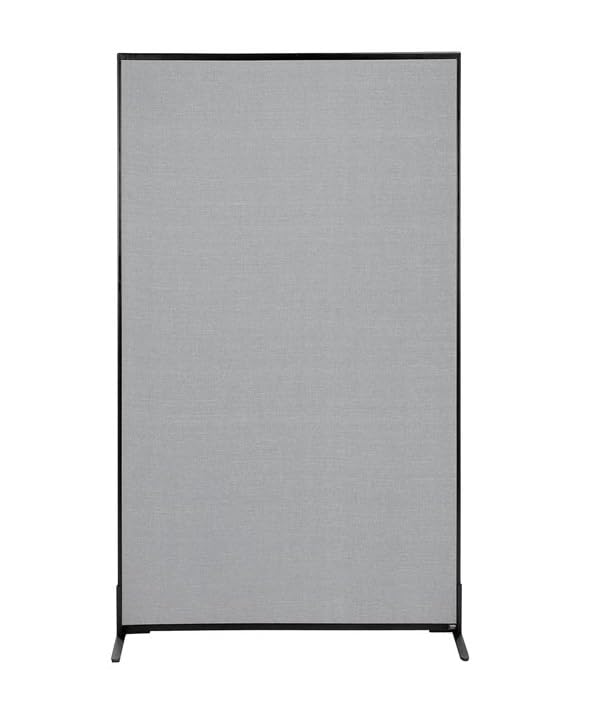 Global Industrial 36-1/4"W x 72" H Freestanding Office Partition Panel, Gray