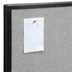 Global Industrial 36-1/4"W x 72" H Freestanding Office Partition Panel, Gray