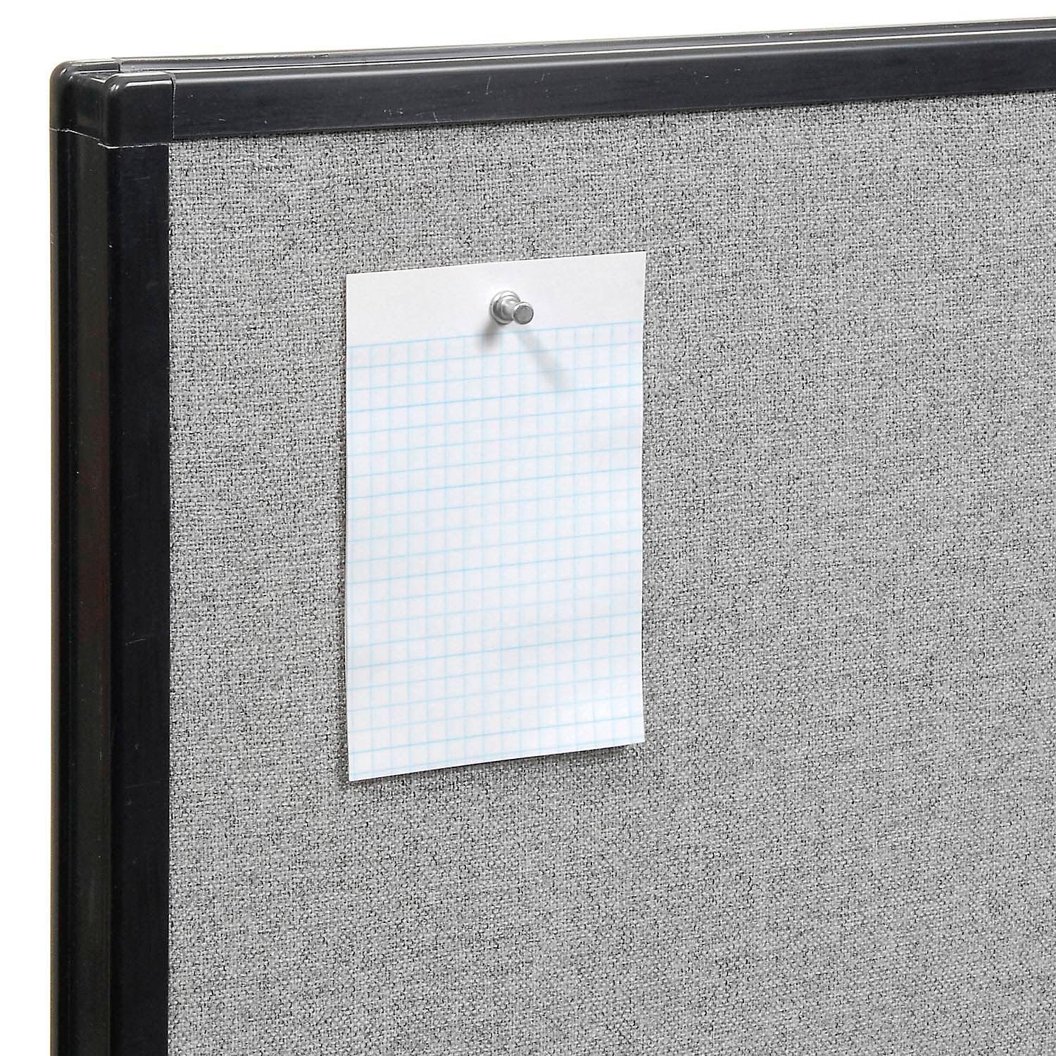 Global Industrial 36-1/4"W x 72" H Freestanding Office Partition Panel, Gray