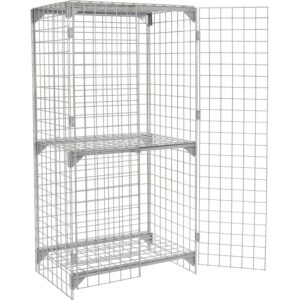 Global Industrial Wire Mesh Security Cage, 36 x 24 x 72