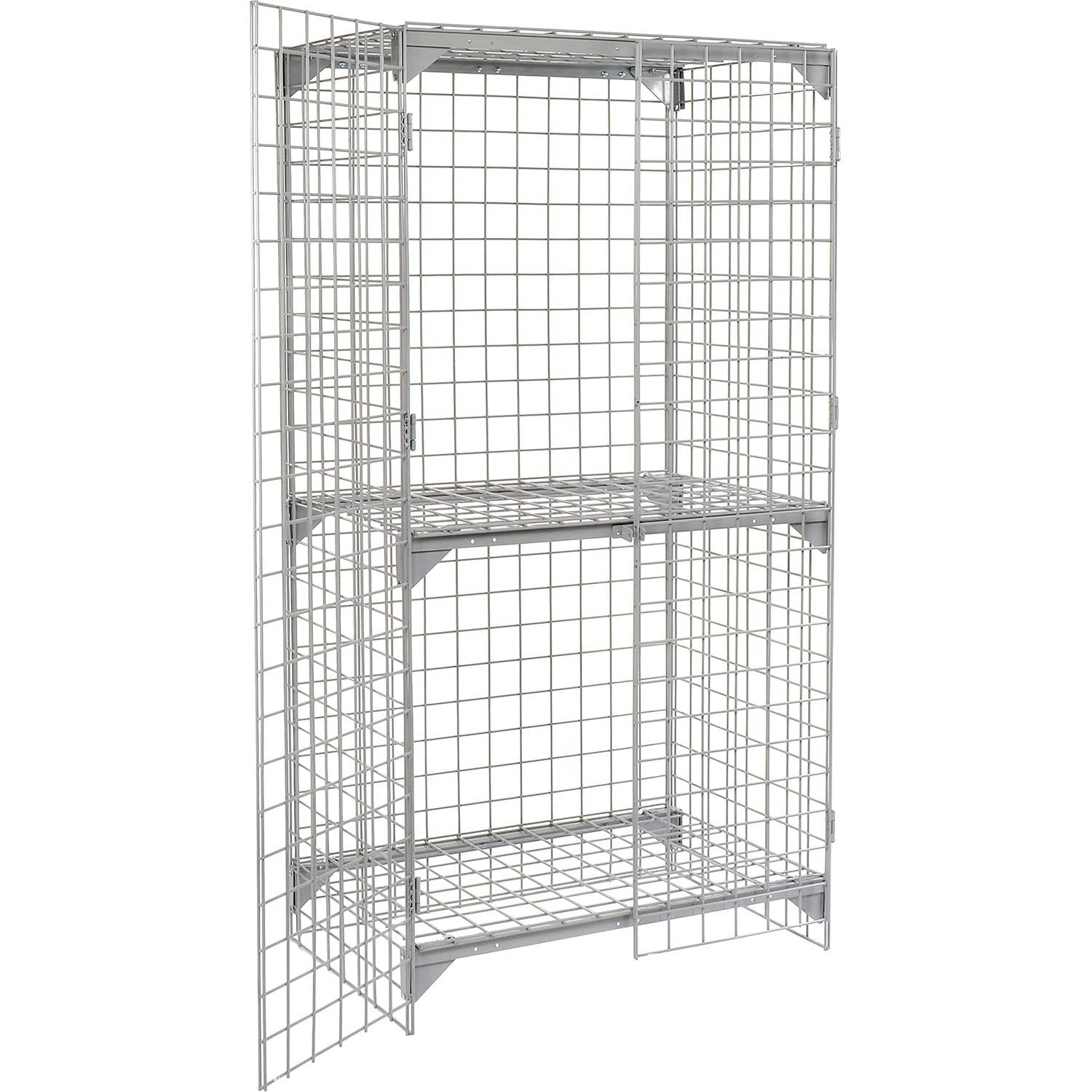 Global Industrial Wire Mesh Security Cage, 36 x 24 x 72