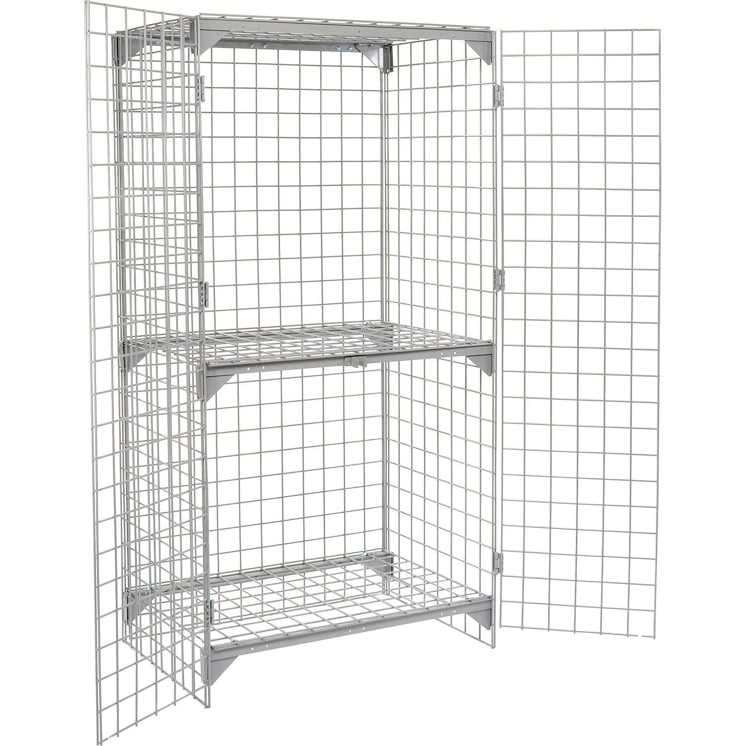 Global Industrial Wire Mesh Security Cage, 36 x 24 x 72