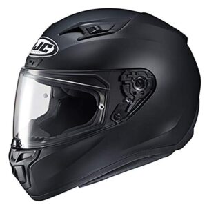 hjc helmets 1502-634 unisex-adult full face power sports helmets (semi-flat black, large)