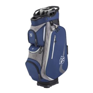 wilson xtra cart golf bag - navy/grey