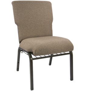 flash furniture advantage mixed tan discount church chair - 21 in. wide