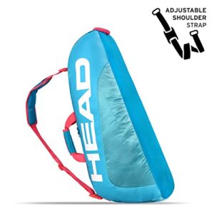 HEAD Tour Team 6R Combi Tennis Racquet Bag - 6 Racket Tennis Equipment Duffle Bag, Blue/Pink