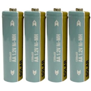 hampton bay nickel-metal hydride 1200mah solar rechargeable aa batteries (4-pack)