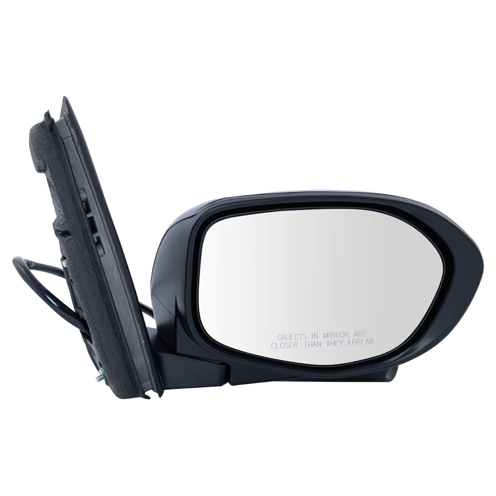 TRQ Mirror Power Heated Side View Camera Paint to Match RH Right Passenger Side for 2014-2017 Honda Odyssey EX & EX-L Models Only