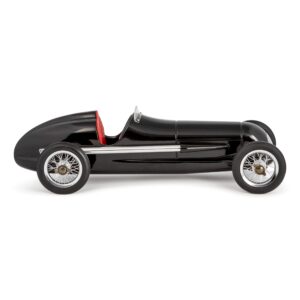 authentic models vintage model car - silberpfeil collectible car, aluminum mini cars made with original blueprints, antique race car and automotive decor for adults (12.25 inch, black/red)