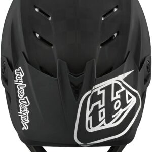 Troy Lee Designs D4 Carbon Full Face Mountain Bike Helmet for Max Ventilation Lightweight MIPS EPP EPS Racing Downhill DH BMX MTB - Adult Men Women - Black/Silver, Medium